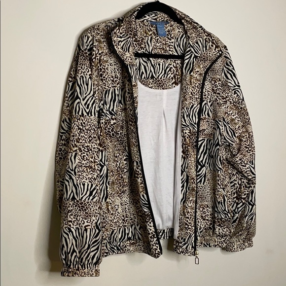 Vintage Multi Pattern Polyester Jacket - Picture 7 of 8